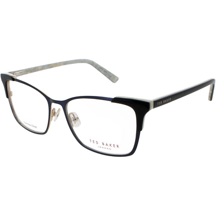 Ted Baker Women's Eyeglasses - Navy Metal/Plastic Full Rim Cat Eye Frame | B245 NAV ,