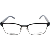 Ted Baker Men's Eyeglasses - Black Metal/Plastic Full Rim Rectangular Frame | B349 BLK ,