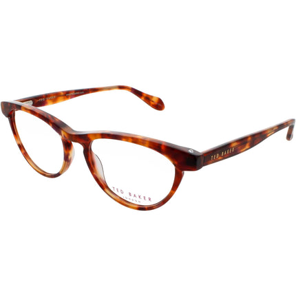 Ted Baker Women's Eyeglasses - Demi Amber Plastic Full Rim Cat Eye Frame | B713 DEM ,