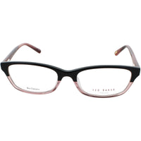 Ted Baker Women's Eyeglasses - Black/Pink Plastic Rectangular Frame | BIO717 BLK ,