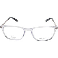 Ted Baker Men's Eyeglasses - Crystal Metal/Plastic Rectangular Frame | TFM004 CRY ,
