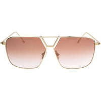Victoria Beckham Women's Sunglasses - Gold Metal Full Rim Pilot Frame | VB204S 712 ,