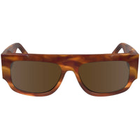 Victoria Beckham Women's Sunglasses - Havana Acetate Browline Frame | VB666S 223 ,