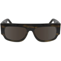 Victoria Beckham Women's Sunglasses - Striped Khaki Havana Browline Frame | VB666S 321 ,