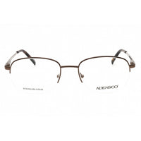 Adensco Men's Eyeglasses - Light Brown Metal Oval Half Rim Frame | AD 140 0TUI 00 ,