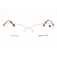 Anne Klein Women's Eyeglasses - Rose Gold Metal Cat Eye Half Rim Frame | AK5093 770 ,