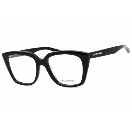 Balenciaga Women's Eyeglasses - Black Acetate Cat Eye Full Rim Frame | BB0062O 001 ,