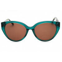 Bebe Women's Sunglasses - Teal Acetate Cat Eye Full Rim Frame Brown Lens | BB7243 440 ,