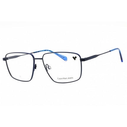 Calvin Klein Jeans Men's Eyeglasses - Blue Metal Square Full Rim Frame | CKJ23203 400 ,