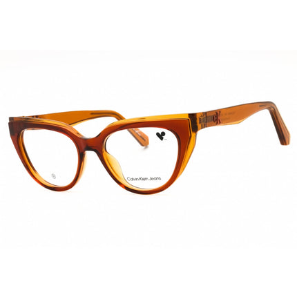 Calvin Klein Jeans Women's Eyeglasses - Brick/Amber Cat Eye Full Rim | CKJ24628 618 ,