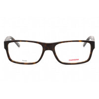 Carrera Men's Eyeglasses - Dark Havana Plastic Rectangular Full Rim | Ca 6180 0086 00 ,
