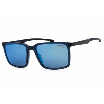 Carrera Men's Sunglasses - Matte Blue Plastic Square Full Rim | CARDUC 023/S 0FLL XT ,