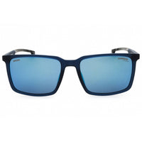 Carrera Men's Sunglasses - Matte Blue Plastic Square Full Rim | CARDUC 023/S 0FLL XT ,