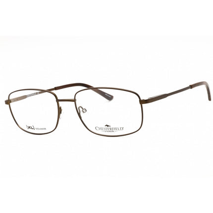 Chesterfield Men's Eyeglasses - Brushed Brown Rectangular Frame | CH 73XL/T 0E62 00 ,