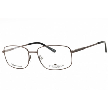 Chesterfield Men's Eyeglasses - Brushed Grey Metal Rectangular | CH 73XL/T 0JCA 00 ,