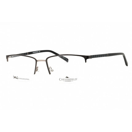 Chesterfield Men's Eyeglasses - Matte Grey Metal Rectangular Frame | CH 98XL 0FRE 00 ,