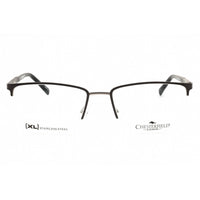 Chesterfield Men's Eyeglasses - Matte Grey Metal Rectangular Frame | CH 98XL 0FRE 00 ,