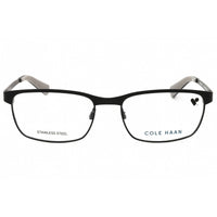Cole Haan Men's Eyeglasses - Matte Black Metal Rectangular Full Rim Frame | CH4022 001 ,