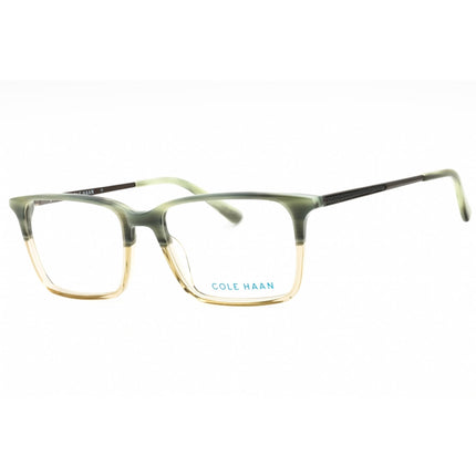 Cole Haan Men's Eyeglasses - Olive Horn Acetate Square Full Rim Frame | CH4043 318 ,