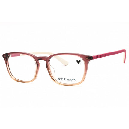 Cole Haan Unisex Eyeglasses - Burgundy Gradient Acetate Square Full Rim | CH4504 603 ,