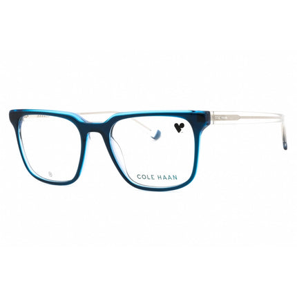 Cole Haan Unisex Eyeglasses - Blue Crystal Acetate Square Full Rim Frame | CH4506 416 ,