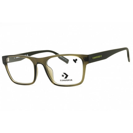 Converse Men's Eyeglasses - Crystal Dark Moss Square Shape Full Rim Frame | CV5015 310 ,