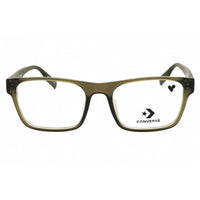 Converse Men's Eyeglasses - Crystal Dark Moss Square Shape Full Rim Frame | CV5015 310 ,