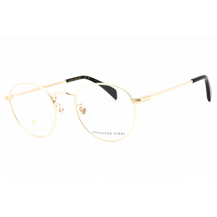 David Beckham Men's Eyeglasses - Gold Metal Round Full Rim Frame | DB 1015 0J5G 00 ,