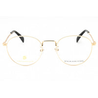 David Beckham Men's Eyeglasses - Gold Metal Round Full Rim Frame | DB 1015 0J5G 00 ,