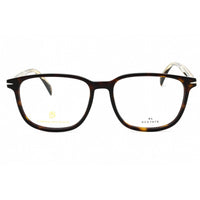 David Beckham Men's Eyeglasses - Havana Plastic Square Shape Frame | DB 1017 0086 00 ,