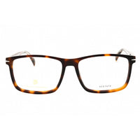 David Beckham Men's Eyeglasses - Havana Plastic Rectangular Frame | DB 1020 0086 00 ,