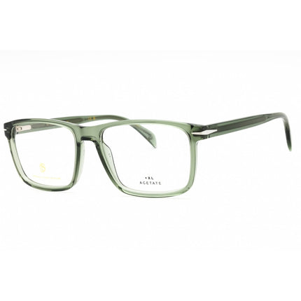 David Beckham Men's Eyeglasses - Green Plastic Rectangular Full Rim | DB 1020 01ED 00 ,