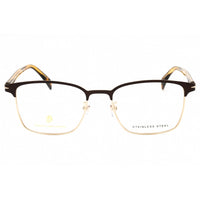 David Beckham Men's Eyeglasses - Matte Brown Gold Metal Square | DB 1059/F 0UFM 00 ,