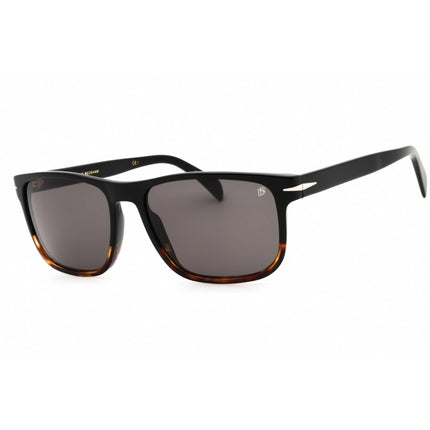 David Beckham Men's Sunglasses - Black Horn Plastic Square Frame | DB 1060/S 037N IR ,
