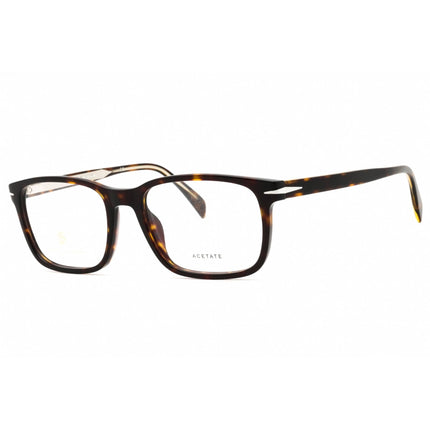 David Beckham Men's Eyeglasses - Havana Plastic Square Shape Frame | DB 1063 0086 00 ,