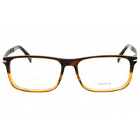 David Beckham Men's Eyeglasses - Striped Brown Ruthenium Full Rim | DB 1095 06KM 00 ,