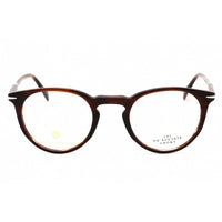 David Beckham Men's Eyeglasses - Brown Horn Plastic Round Full Rim | DB 1139 0EX4 00 ,