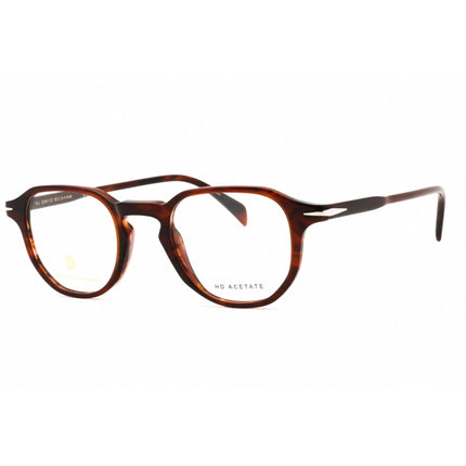 David Beckham Men's Eyeglasses - Brown Horn Plastic geometric Frame | DB 1140 0EX4 00 ,