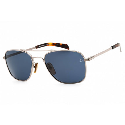 David Beckham Men's Sunglasses - Ruthenium Metal Pilot Full Rim | DB 7019/S 06LB KU ,