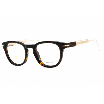 David Beckham Men's Eyeglasses - Havana Plastic pantos Shape Frame | DB 7050 0086 00 ,
