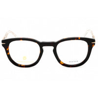 David Beckham Men's Eyeglasses - Havana Plastic pantos Shape Frame | DB 7050 0086 00 ,