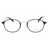 David Beckham Men's Eyeglasses - Matte Black Gold Metal Round Frame | DB 7055 0I46 00 ,