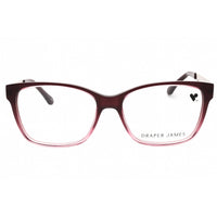 Draper James Women's Eyeglasses - Merlot Gradient Acetate Cat Eye Frame | DJ5021 604 ,