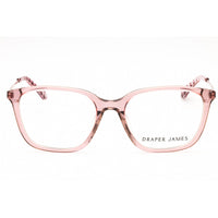 Draper James Women's Eyeglasses - Blush Crystal Acetate Square Full Rim | DJ5030 660 ,
