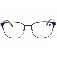 Draper James Women's Eyeglasses - Indigo Metal & Plastic Square Full Rim | DJ5037 414 ,