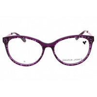 Draper James Women's Eyeglasses - Plum Floral Acetate Cat Eye Full Rim | DJ5046 501 ,