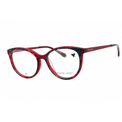 Draper James Women's Eyeglasses - Merlot Floral Acetate Cat Eye Full Rim | DJ5046 530 ,