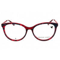 Draper James Women's Eyeglasses - Merlot Floral Acetate Cat Eye Full Rim | DJ5046 530 ,