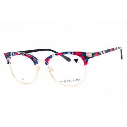Draper James Women's Eyeglasses - Navy Floral Metal Square Full Rim Frame | DJ5055 415 ,