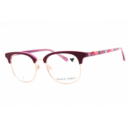 Draper James Women's Eyeglasses - Merlot Metal pantos Full Rim Frame | DJ5055 604 ,